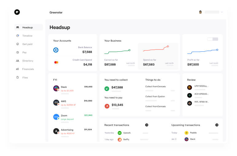 Mobile Headsup Dashboard